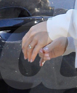 PREMIUM EXCLUSIVE Lily Collins Shows Off Her Rose-Cut Diamond Engagement Ring