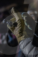 NEWS - Demonstranten und Polizei in der dritten Nacht der Proteste nach dem Tod von Daunte Write in Brooklyn Center, Minnesota, 