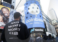 NEWS -  Börsengang von Coinbase Global an der Nasdaq, New York