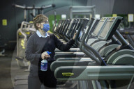 Sports facilities reopen as English lockdown restrictions ease. The Crystal Palace National Sports Centre prepares.