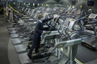 Sports facilities reopen as English lockdown restrictions ease. The Crystal Palace National Sports Centre prepares.