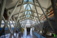 Sports facilities reopen as English lockdown restrictions ease. The Crystal Palace National Sports Centre prepares.