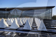 Sports facilities reopen as English lockdown restrictions ease. The Crystal Palace National Sports Centre prepares.