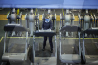 Sports facilities reopen as English lockdown restrictions ease. The Crystal Palace National Sports Centre prepares.