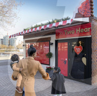 NEWS - Coronavirus: Die Zukunft nach Covid? Virtuelles gemeinsames Pizza-Essen an verschiedenen Orten dank Virgin Medias Two Hearts Pizzeria Konzept