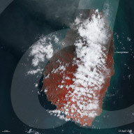 La Soufriere volcano: before-and-after.