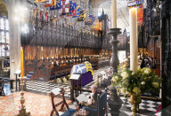 ROYALS - Beerdigung von Prinz Philip: Queen Elizabeth in der St Georges Chapel