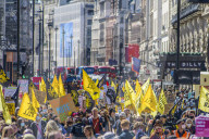 Several activist groups meet at Hyde Park corner and march to Parliament square to protest on the controversial Police, Crime, Sentencing and Courts Bill. Jeremy Corbyn gives a speech.