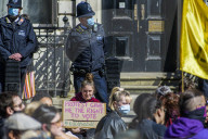 Several activist groups meet at Hyde Park corner and march to Parliament square to protest on the controversial Police, Crime, Sentencing and Courts Bill. Jeremy Corbyn gives a speech.