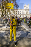Several activist groups meet at Hyde Park corner and march to Parliament square to protest on the controversial Police, Crime, Sentencing and Courts Bill. Jeremy Corbyn gives a speech.