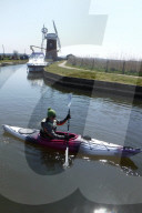 Kayaking on Horsey Mere in Norfolk.


