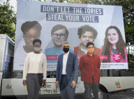 Sadiq Khan, Labour’s Mayor of London, unveils a new campaign advert urging Londoners to register for a postal vote ahead of the deadline