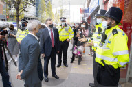 The Mayor of London, Sadiq Khan and the Shadow Home Secretary, Nick Thomas-Symonds join Met police officers for a walkabout in Ilford, London, Great Britain 
20th April 2021

Mayor of London election campaign 2021

Sadiq Khan,  Mayor of London 
Nick