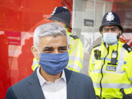 The Mayor of London, Sadiq Khan and the Shadow Home Secretary, Nick Thomas-Symonds join Met police officers for a walkabout in Ilford, London, Great Britain 
20th April 2021

Mayor of London election campaign 2021

Sadiq Khan,  Mayor of London 
Nick