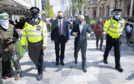 The Mayor of London, Sadiq Khan and the Shadow Home Secretary, Nick Thomas-Symonds join Met police officers for a walkabout in Ilford, London, Great Britain 
20th April 2021

Mayor of London election campaign 2021

Sadiq Khan,  Mayor of London 
Nick