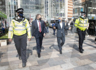 The Mayor of London, Sadiq Khan and the Shadow Home Secretary, Nick Thomas-Symonds join Met police officers for a walkabout in Ilford, London, Great Britain 
20th April 2021

Mayor of London election campaign 2021

Sadiq Khan,  Mayor of London 
Nick