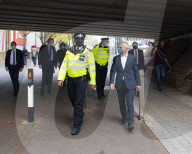 The Mayor of London, Sadiq Khan and the Shadow Home Secretary, Nick Thomas-Symonds join Met police officers for a walkabout in Ilford, London, Great Britain 
20th April 2021

Mayor of London election campaign 2021

Sadiq Khan,  Mayor of London 
Nick