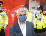 The Mayor of London, Sadiq Khan and the Shadow Home Secretary, Nick Thomas-Symonds join Met police officers for a walkabout in Ilford, London, Great Britain 
20th April 2021

Mayor of London election campaign 2021

Sadiq Khan,  Mayor of London 
Nick
