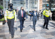 The Mayor of London, Sadiq Khan and the Shadow Home Secretary, Nick Thomas-Symonds join Met police officers for a walkabout in Ilford, London, Great Britain 
20th April 2021

Mayor of London election campaign 2021

Sadiq Khan,  Mayor of London 
Nick