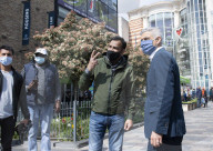 The Mayor of London, Sadiq Khan and the Shadow Home Secretary, Nick Thomas-Symonds join Met police officers for a walkabout in Ilford, London, Great Britain 
20th April 2021

Mayor of London election campaign 2021

Sadiq Khan,  Mayor of London 
Nick