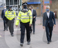 The Mayor of London, Sadiq Khan and the Shadow Home Secretary, Nick Thomas-Symonds join Met police officers for a walkabout in Ilford, London, Great Britain 
20th April 2021

Mayor of London election campaign 2021

Sadiq Khan,  Mayor of London 
Nick