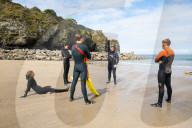 ‘Respect the water’: RNLI lifeguard training in Cornwall. Ahead of a busy summer of domestic tourism in the UK, qualified lifeguards and trainees rehearse life-saving procedures