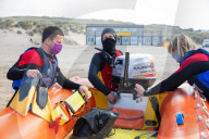 ‘Respect the water’: RNLI lifeguard training in Cornwall. Ahead of a busy summer of domestic tourism in the UK, qualified lifeguards and trainees rehearse life-saving procedures