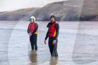 ‘Respect the water’: RNLI lifeguard training in Cornwall. Ahead of a busy summer of domestic tourism in the UK, qualified lifeguards and trainees rehearse life-saving procedures