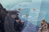 ‘Respect the water’: RNLI lifeguard training in Cornwall. Ahead of a busy summer of domestic tourism in the UK, qualified lifeguards and trainees rehearse life-saving procedures