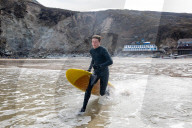 ‘Respect the water’: RNLI lifeguard training in Cornwall. Ahead of a busy summer of domestic tourism in the UK, qualified lifeguards and trainees rehearse life-saving procedures