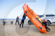 ‘Respect the water’: RNLI lifeguard training in Cornwall. Ahead of a busy summer of domestic tourism in the UK, qualified lifeguards and trainees rehearse life-saving procedures