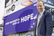 SoS Health Matt Hancock Piccadilly Circus NHS vaccination advert