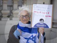 Campaign Against Anti-semitism rally.

The UK Jewish community demonstrates against antisemitism in France after murderer spared trial for the murdering of Dr Sarah Halimi at the Embassy of France, London.