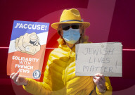 Campaign Against Anti-semitism rally.

The UK Jewish community demonstrates against antisemitism in France after murderer spared trial for the murdering of Dr Sarah Halimi at the Embassy of France, London.