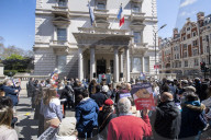 Campaign Against Anti-semitism rally.

The UK Jewish community demonstrates against antisemitism in France after murderer spared trial for the murdering of Dr Sarah Halimi at the Embassy of France, London.