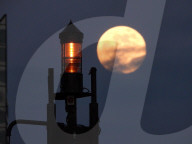 FEATURE - Pink Moon: Der Supermond über Hamburg