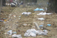 NEWS - Coronavirus: Einäscherung von Covid-19-Opfern, Ghaziabad, Uttar Pradesh, Indien