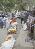 NEWS - Coronavirus: Einäscherung von Covid-19-Opfern, Ghaziabad, Uttar Pradesh, Indien