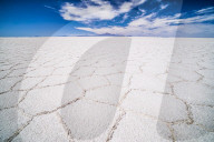 Uyuni Salt Flats patterns landscape (Salar de Uyuni), Uyuni, Bolivia