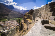 Inca Ruins of Ollantaytambo, Sacred Valley of the Incas (Urubamba Valley), near Cusco, Peru