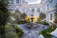 Courtyard at Casa Gangotena Boutique Hotel, luxury accommodation in the Historic City of Quito, Ecuador, South America