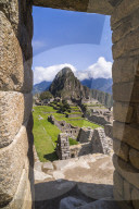 Machu Picchu Inca ruins and Huayna Picchu (Wayna Picchu), Cusco Region, Peru