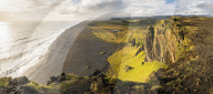 Sunset view from Dyrholaey Peninsula, near Vik, South Iceland (Sudurland)