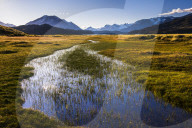Andes Mountain Range, seen from Perito Moreno National Park, Santa Cruz Province, Patagonia, Argentina