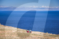 Quechua women on Amantani Island (Isla Amantani), Lake Titicaca, Peru