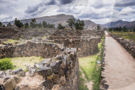 Raqchi Inca ruins, an archaeological site in the Cusco Region of Peru