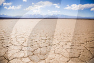 El Barreal Blanco de la Pampa del Leoncito, a dried river bed at Barreal, San Juan Province, Argentina