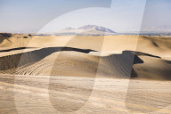 Sand dunes in the desert at Huacachina, Ica Region, Peru