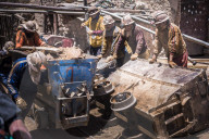 Miners working at Potosi silver mines, Department of Potosi, Bolivia