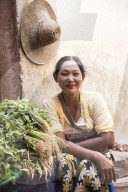 Portrait of a vendor at Pyin Oo Lwin Market, Myanmar (Burma)